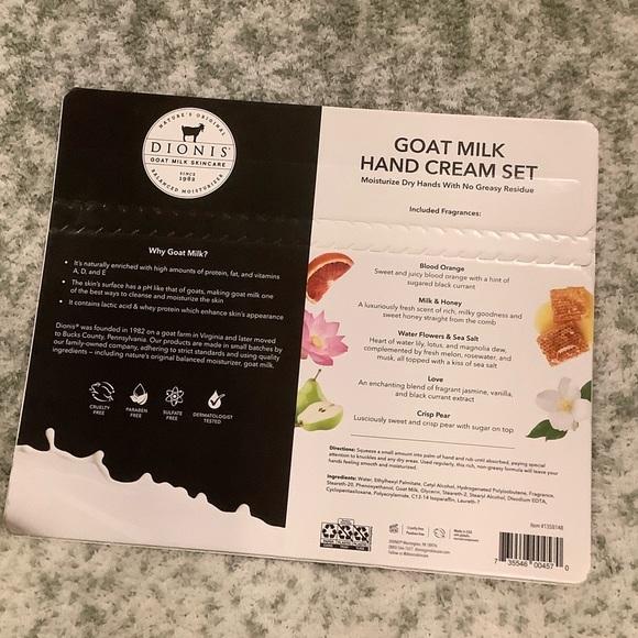 Dionis Scented Goat Milk Hand Cream Collection Set NWT 5x1oz. - Picture 8 of 16